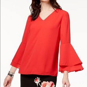Bell-Sleeve Blouse